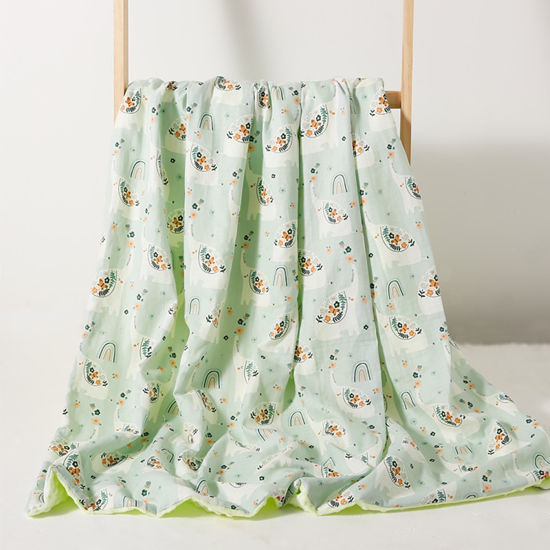 Newborn Quilts Baby Blanket Thick Winter Toddler Bed Quilt Baby Wrap Swaddle Cartoon Infant